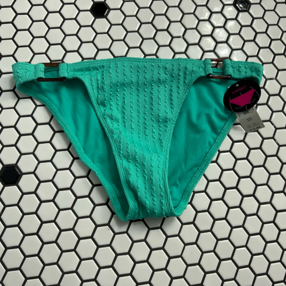 NWT No boundaries Teal Bikini Bottom size small